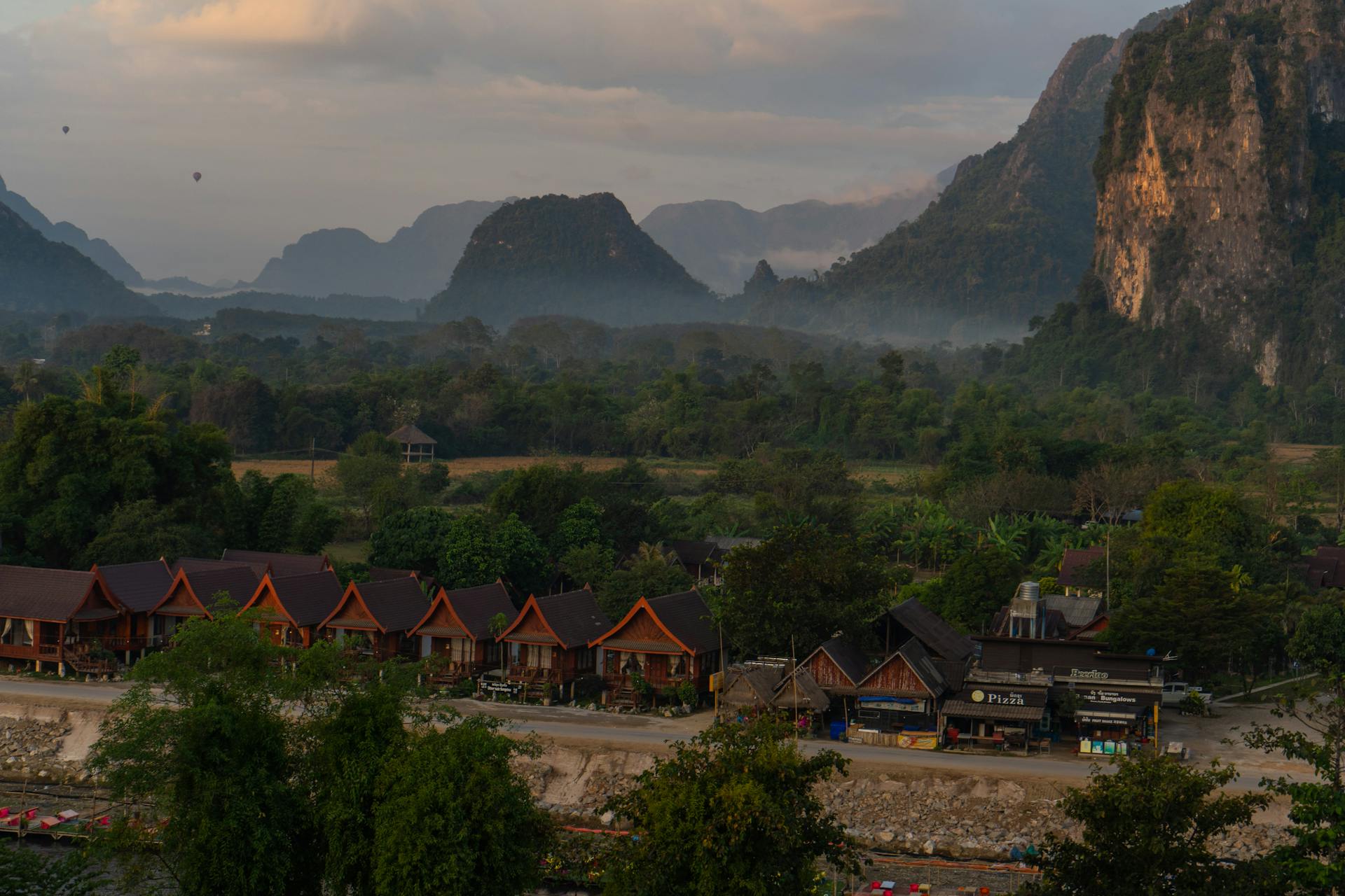 Begin your visa-prepared day with Laos’ tranquil ambiance